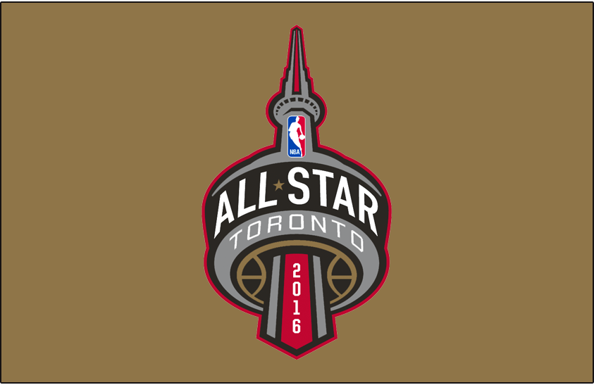 NBA All-Star Game 2016 Primary Dark Logo v2 iron on transfers for clothing